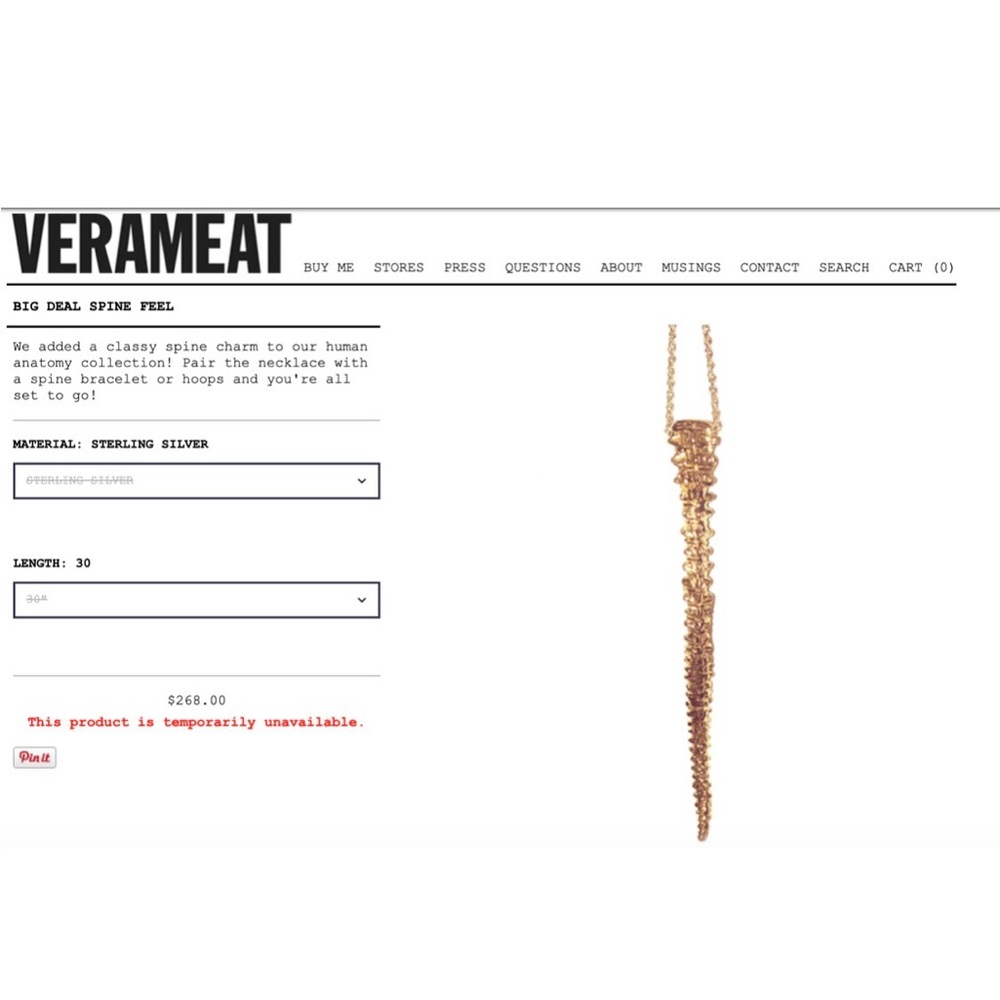 Verameat Spine Feel Necklace - Picture 3 of 3